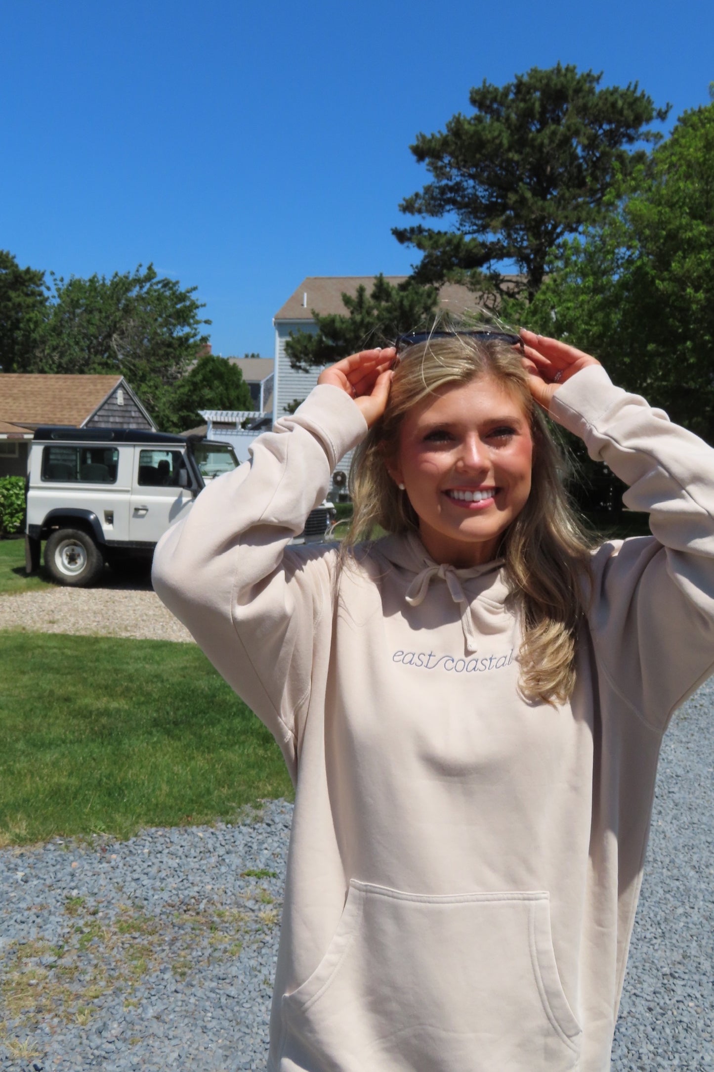 East Coastal Core Collection Hoodie in Sand